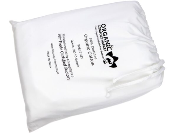 Details about   GOTS Certified Organic Cotton Fitted Sheets w Corner Straps 550TC Thick Durable 