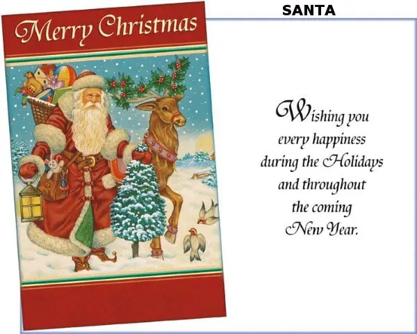 Greeting card "Santa"