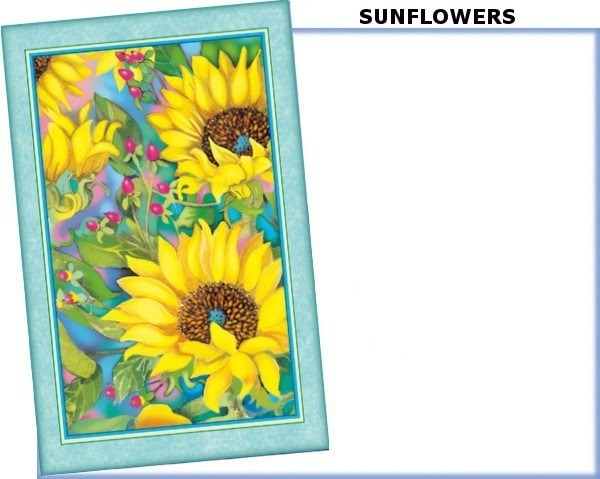 Greeting card Sunflowers