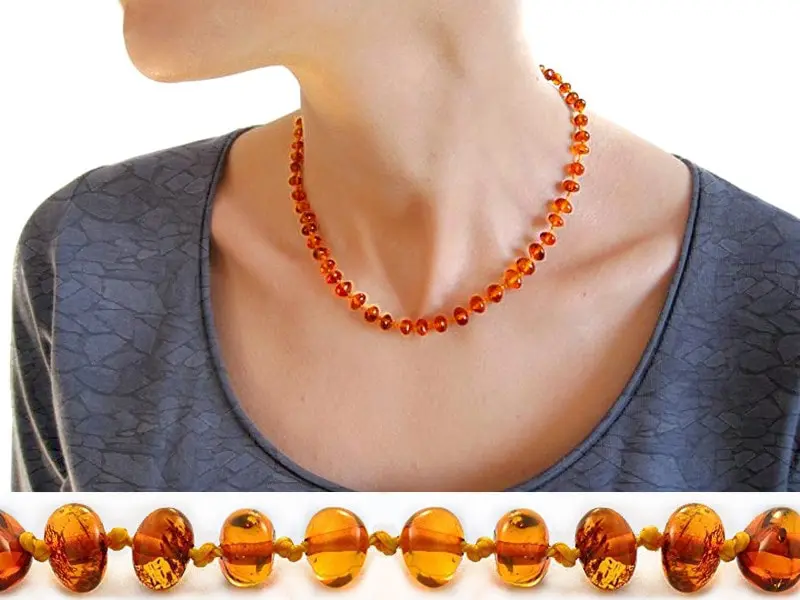 Amber necklace for children | Auroville.com