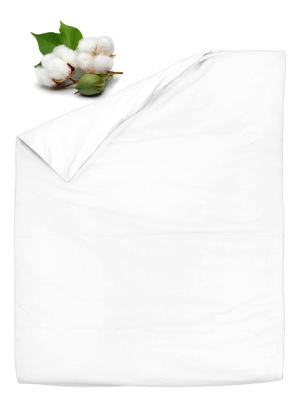 Cotton duvet cover for a crib or a toddler bed.