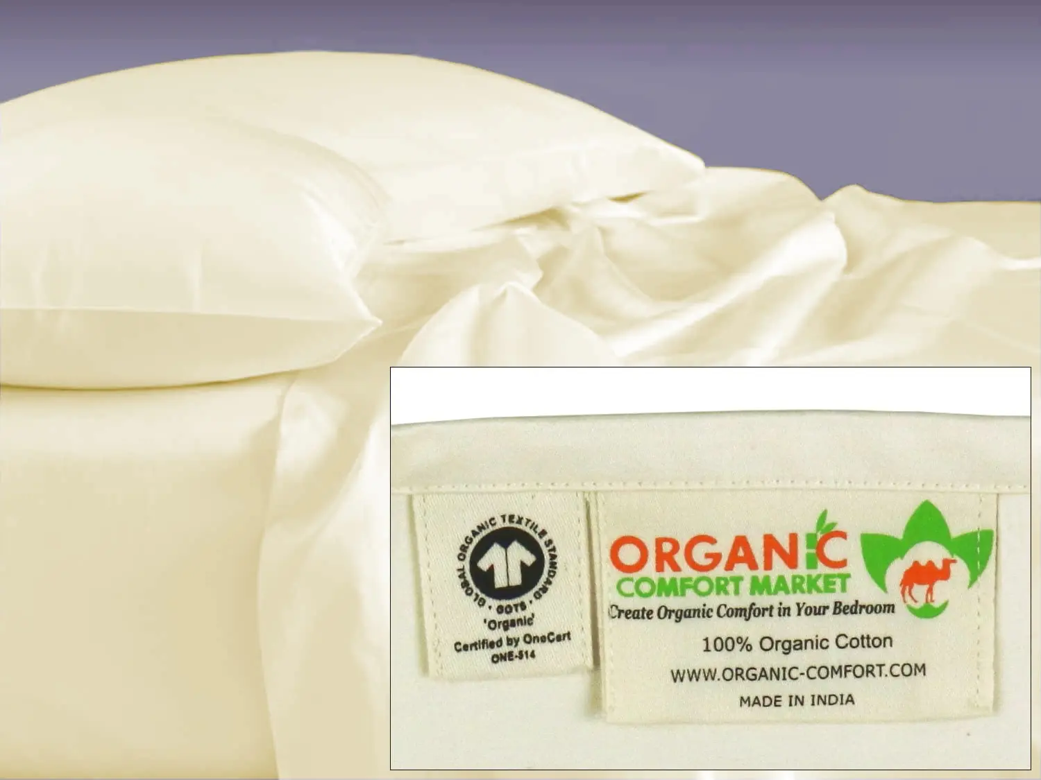 Organic Cotton Sheets with Corner Straps, Don't Come Off