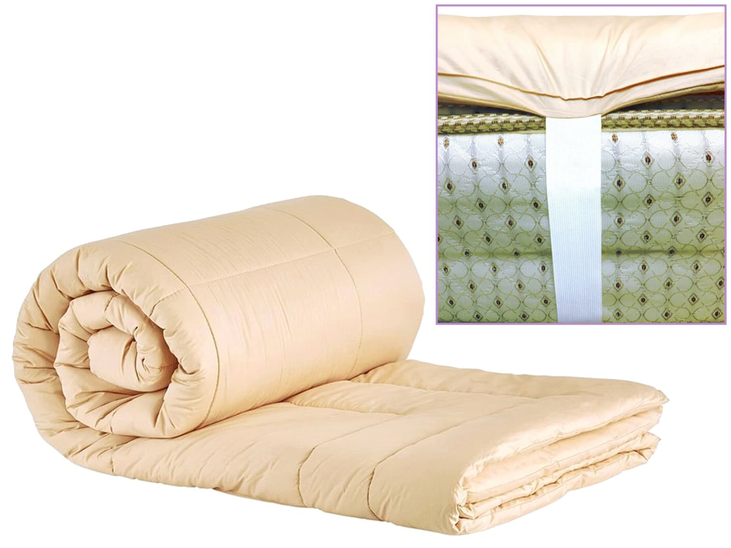 luxury wool mattress pad