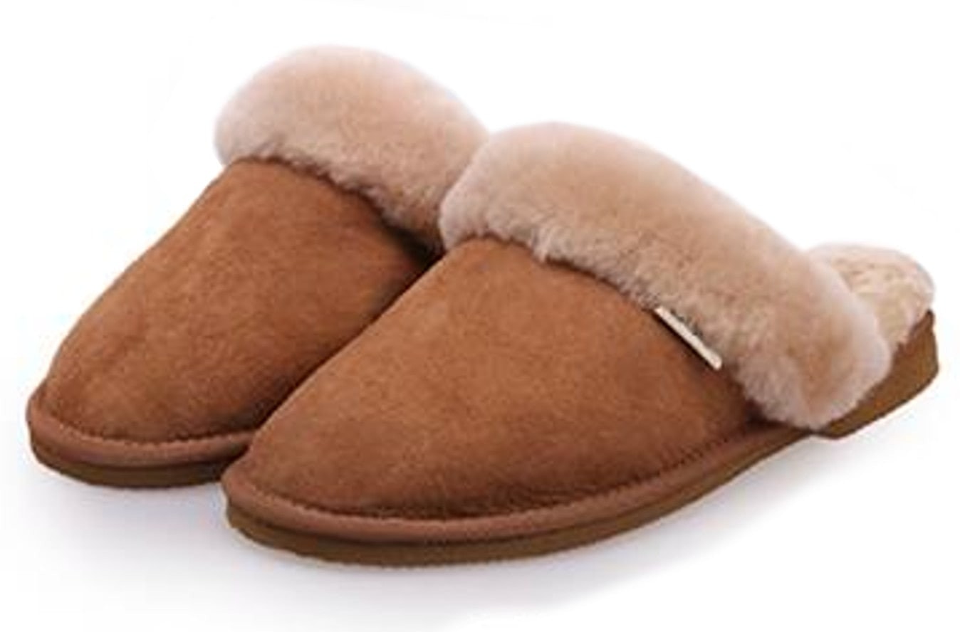 real sheepskin ladies slippers